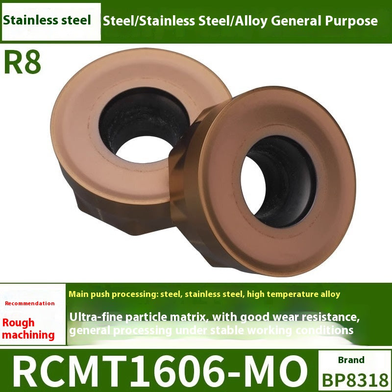 6009 CNC milling inserts RPMW carbide R5 machining center R4 milling machine R6 milling inserts RPMT round cutter grain cutting tools Shandong Denso Pricision Tools Co.,Ltd.